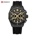 Curren 8464 Orginal Watch  For Men-Black - Image 3