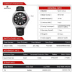 Naviforce 8078 Watch For Men- Silver Black - Image 3