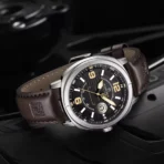 Naviforce 8078 Watch For Men-Coffee Silver Black - Image 3