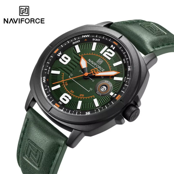 Naviforce 8078 Watch For Men- Green