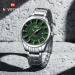 Naviforce 8032 Original Watch For Men– Silver Green