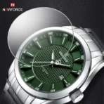 Naviforce 8032 Original Watch For Men– Silver Green - Image 3
