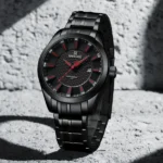 Naviforce 8032 Original Watch – Black Red For Men