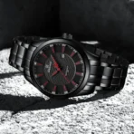 Naviforce 8032 Original Watch – Black Red For Men - Image 2