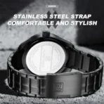 Naviforce 8032 Original Watch – Black Gray For Men - Image 4