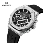 Naviforce 8035 Watch For Men-Silver