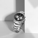 Naviforce 8076 Watch For Men -Silver Black - Image 4