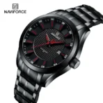 Naviforce 8032 Original Watch – Black Red For Men - Image 3