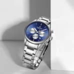 Naviforce 8076 Watch For Men-Silver Blue - Image 2