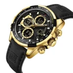 Naviforce 9197 Watch For Men-Black Gold