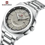 Naviforce 9212 Watch For Men-Silver Gray - Image 2