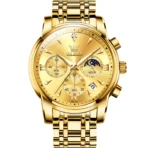 OLEVS 3639 ChronoSport Watch For Men-Full Golden