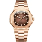 OLEVS 3696 Luxury Mens Quartz Watch-Rose Gold