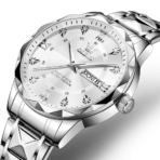 Olevs 5609 Watch For Men-Full Silver