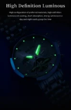 OLEVS 6621 Mens Automatic Chronograph Watch-Golden Silver and Black - Image 2