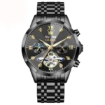 OLEVS 6620 Mens Automatic Chronograph Watch-Full Black