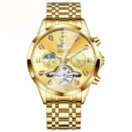 OLEVS 6621 Mens Automatic Chronograph Watch-Full Golden