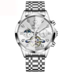 OLEVS 6620 Mens Automatic Chronograph Watch-Full Silver