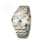 OLEVS 7069 Mechanical Business Class Men’s Watch-Gold White