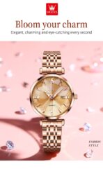 Olevs 5536 Watch For Woman–Full Rose Gold - Image 2