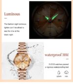 Olevs 5536 Watch For Woman–Full Rose Gold - Image 5