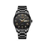 Olevs 5563G Stainless Steel Watch for Men- Black