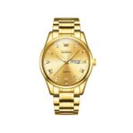 Olevs 5563G Stainless Steel Watch for Men – Gold
