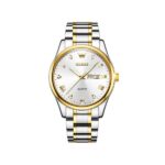 Olevs 5563G Stainless Steel Watch for Men – Gold & Silver