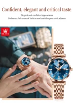 Olevs 5536 Watch For Woman–Blue - Image 3