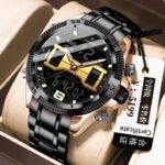 Poedagar103 Orginal Watch For Men-Full Black Rose