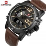 Naviforce 9095 Watch For Men - Coffee