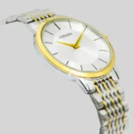CITIZEN BI5120-51X Japan Movement Quartz Watch-Golden Silver and White 2 - Image 2