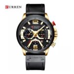 CURREN 8329 Luxury Brand Watch for Men – Gold Black