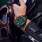 CURREN 8395 Luxury Brand Watch for Men – Black & Green - Image 2