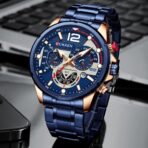 CURREN 8395 Luxury Brand Watch for Men – Blue - Image 2