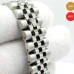 Rolex Datejust Watch For Men-Silver White - Image 2