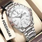Poedagar 683 Steelness Steel Men's Watch – Silver & White