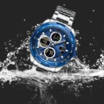 Naviforce 9197 Watch For Watch - Blue - Image 3