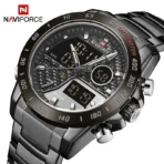 Naviforce 9171 Watch  For Men- Black - Image 4
