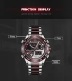 Naviforce 9171 Watch  For Men- Chocolate - Image 3