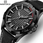 Naviforce 8023 Watch For Men- Black White
