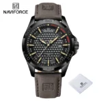 Naviforce 8023 Watch For Men- Coffee - Image 3
