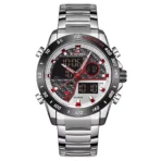 Naviforce 9171 Watch  For Men- Silver