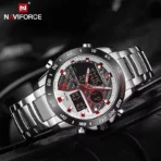 Naviforce 9171 Watch  For Men- Silver - Image 3