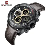 Naviforce 9197 Watch For Watch - DarkBrown Black