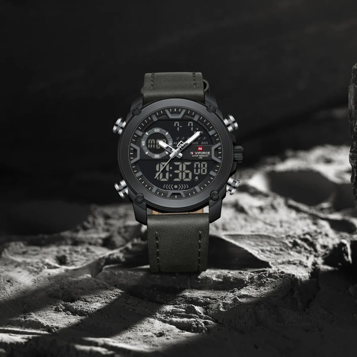 Naviforce 9261 Watch For Man - Black Gray - Image 2