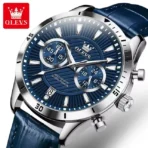 Olevs 2921 Watch For Men - Blue - Image 2