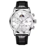 Olevs 2921 Watch For Men - Black White - Image 5