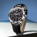 Olevs 2921 Watch For Men - Silver Black