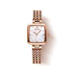 Olevs 9951 Luxury Fashion Women Watch- Rose Gold & White